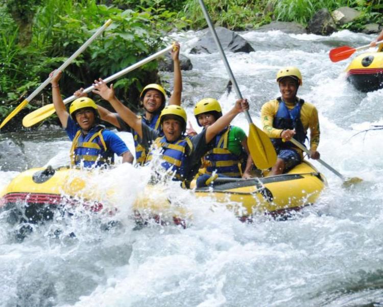 Ubud White Water Rafting Adventure Jungle River