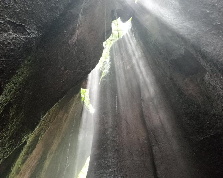 How to Go Tukad Cepung Waterfall Ubud Easily