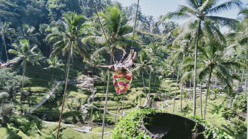 Ubud Bali Swing And Volcano Tour