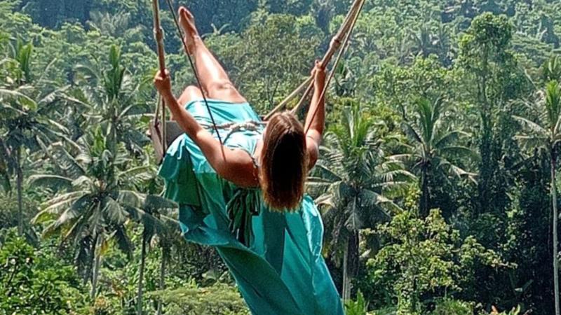 Swing Heaven, Ubud Rafting, and Ubud Center Tour Package