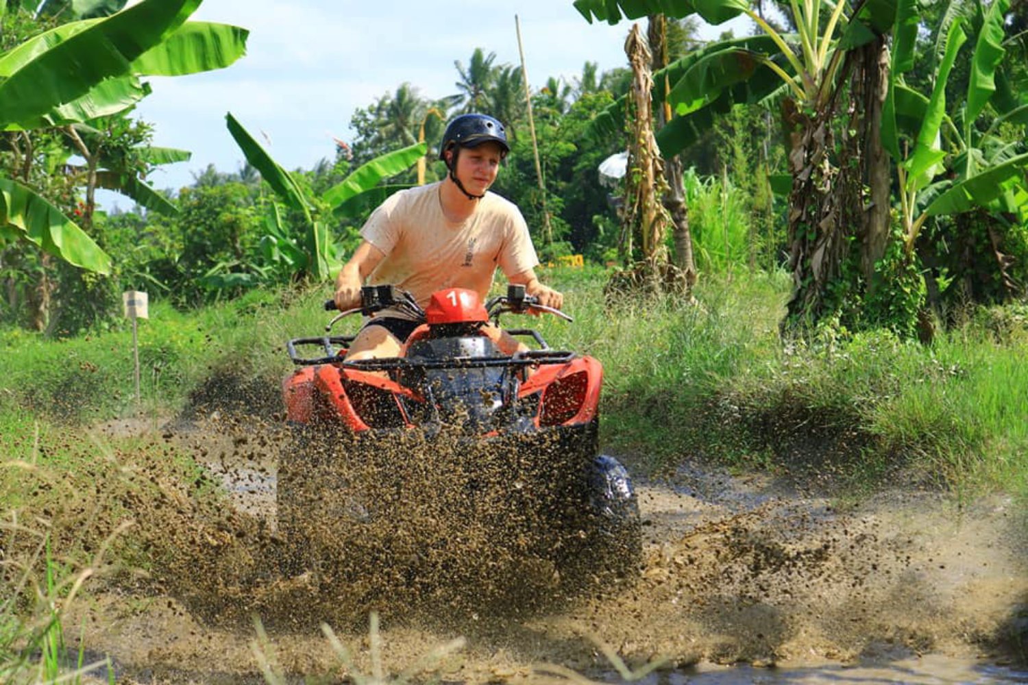 Bali Atv Quad Bike Adventure on Rice Fields and Forest Route